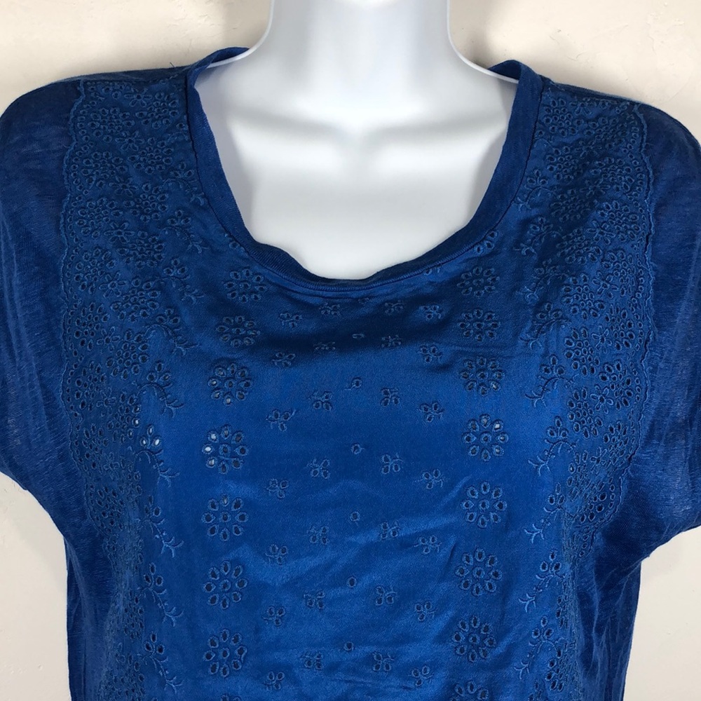 J.Crew 100% linen and silk blue shirt size xs - Picture 2 of 8